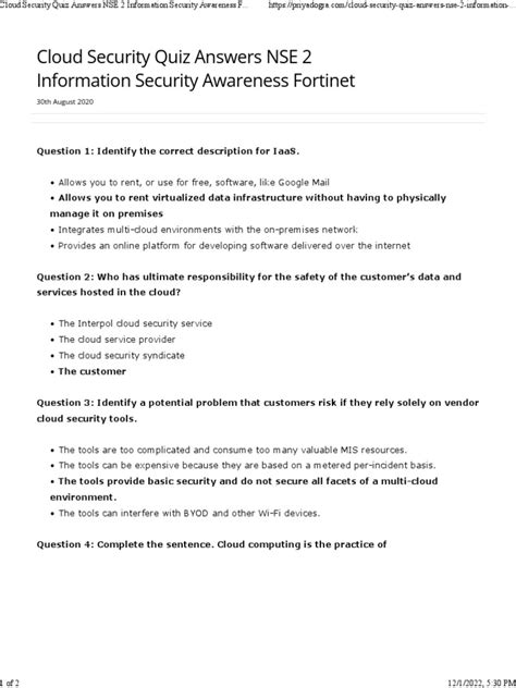 as part of cloud application security mcq village|30 Cloud Security Quiz Questions and Answers.